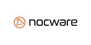 Logo der nocware AG bestehend aus einem schwarzen Schriftzug und einem orangenden Fuchs in einem Kreis